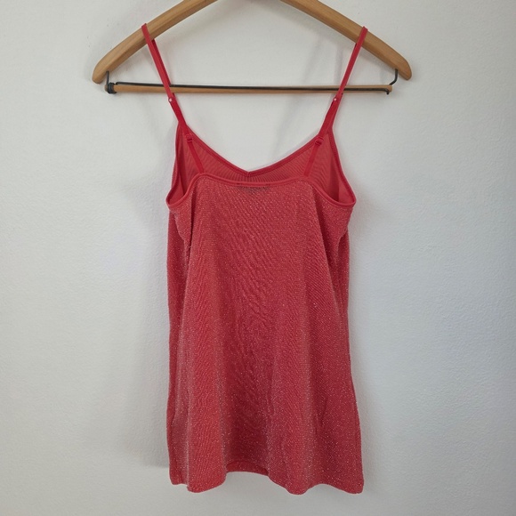 Express Glittery Pink/Red V Neck Tank Top - XS - Picture 3 of 7